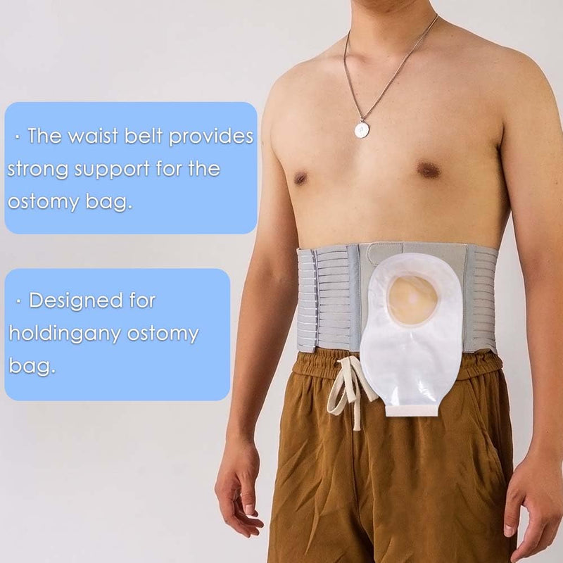 Medical ostomy belt, Adjustable Stoma support belt Portable ileostomy colostomy belt,Universal Ostomy belt helps protection ostomy bag (X-Large) X-Large