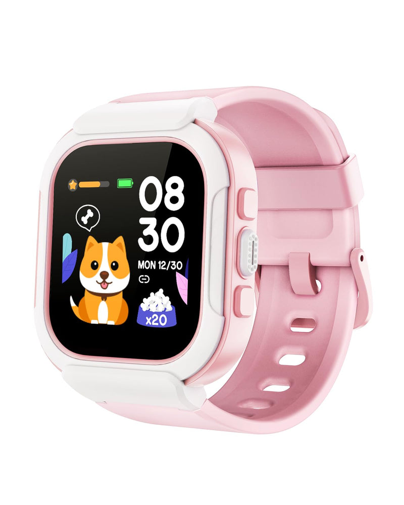 Cloudpoem Smart Watch for Kids Girls Boys, Kids Fitness Tracker Watch with Pedometer Heart Rate Monitor Sleep Tracker Alarm Clocks Puzzle Games Calculator IP68 Waterproof,Gift Pink - BeesActive Australia