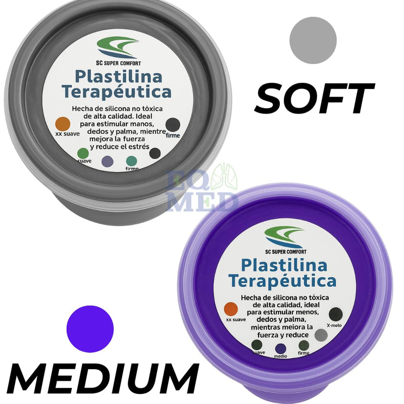 Therapeutic Hand Exercise Putty Set, 6 Resistance Levels, Non-Toxic Silicone for Hand Therapy, Stress Relief
