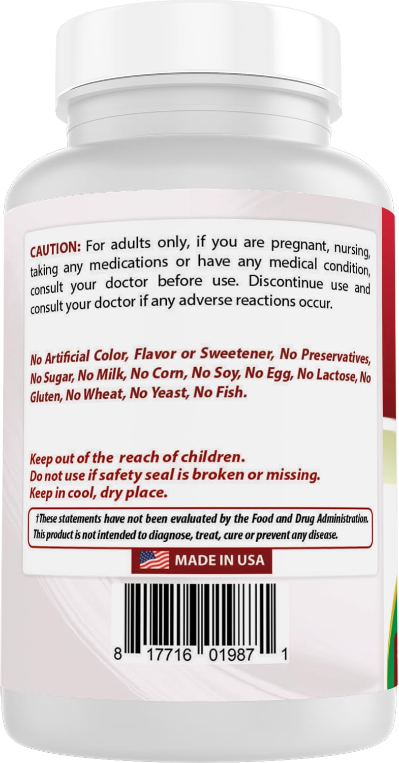 Best Naturals Zinc 100 mg with Vitamin C & D3 180 Tablets Gluten Free and Non-GMO