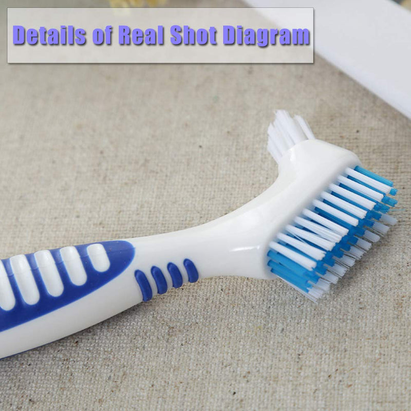 4 Pcs Denture Brushes with Double Sided Denture Cleaning Brush Heads for Denture Care (4Pcs) 4pcs - BeesActive Australia
