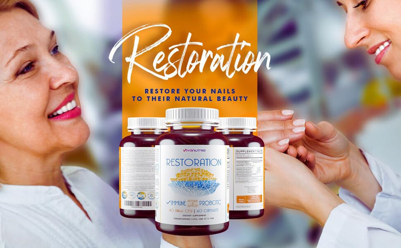 Restoration Toenail Fungus Treatment Probiotic Pills - Nail Fungus Treatment For Toenail, fungus Fungi Foot Repair Extra strength, Intensive Toe Nail renewal feet Fungus Supplement - Month Supply 60ct - BeesActive Australia