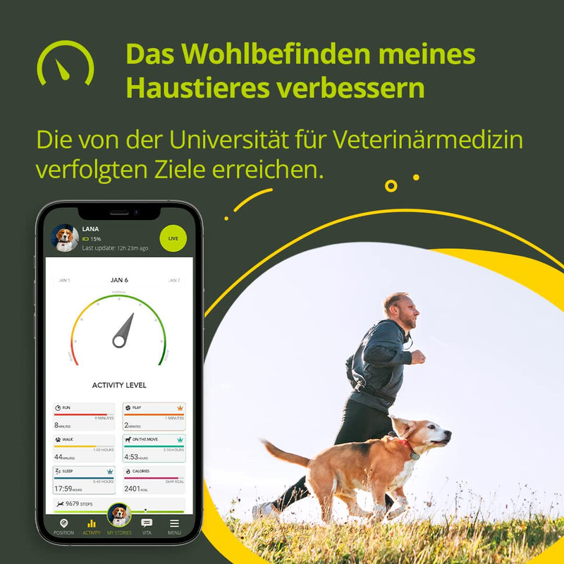 Kippy EVO GPS Dog Finder for Dogs, Water Resistant, Surround Tracking, GPS for Dogs with Dog Activity Notifications, Dedicated App, Green - BeesActive Australia