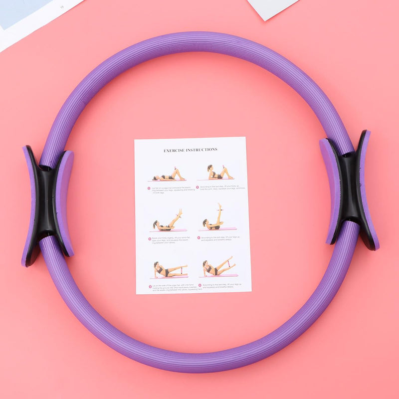 Yoga Resistance Circle Yoga Accessory Yoga Balance Ring Pilates Circle Exercises Pilates Ring Exercises Purple 42X38CM