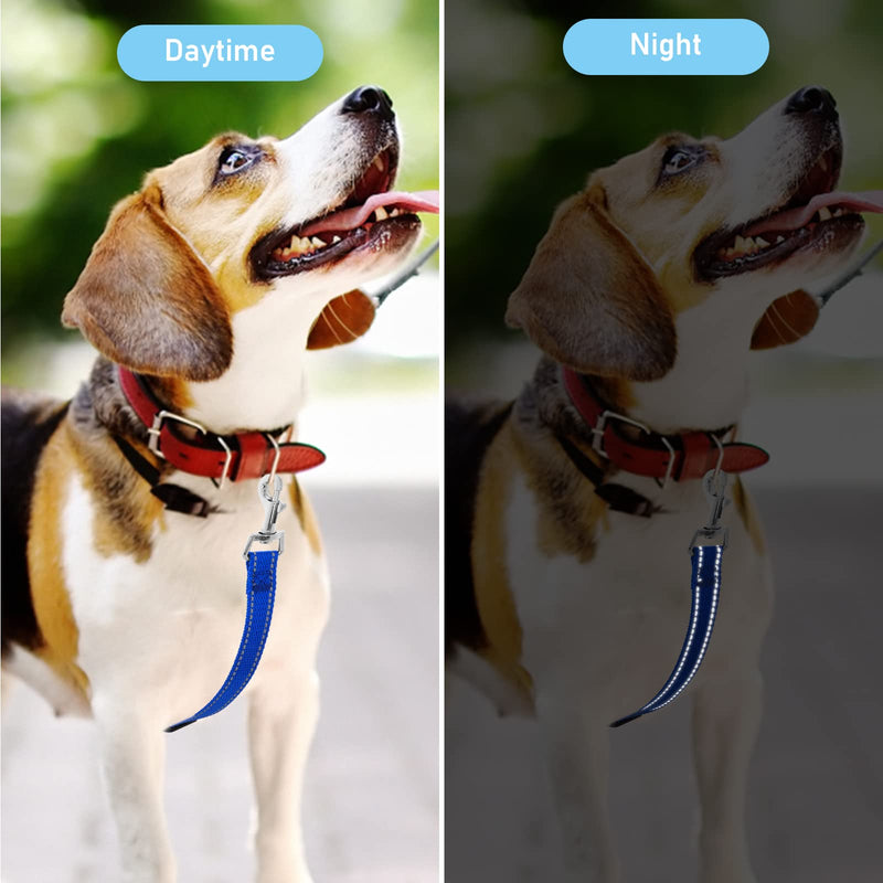 Cobee Dog Collar Clips, 2pcs Reflective Nylon Puppy Collar, Replacement Collar, Adjustable Pet Harness Connector, Double Sided Safety Lock Clip for Dog Puppies (Blue,Red) Blue,Red - BeesActive Australia
