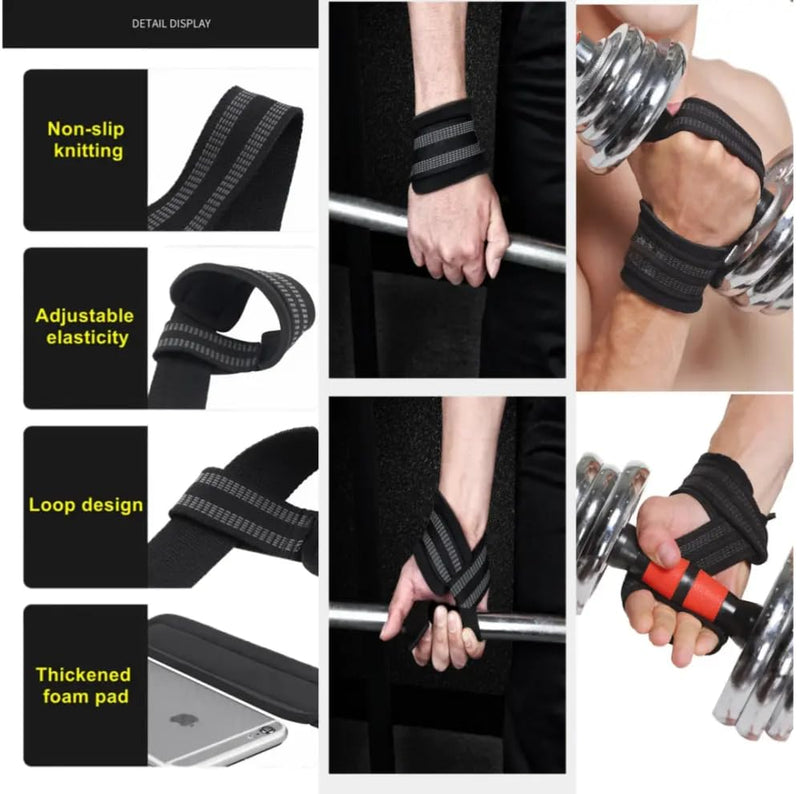 Premium Silicone Grip Pads, Thick Soft Non-Slip Non Sweat, Best Weight Lifting Glove Alternative, 4x4in 10x10cm BLACK Suite