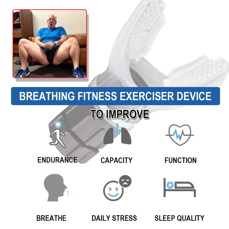 Breathing Fitness Exerciser Device, Breathing Exerciser, Breathing Expander, Breathe Easier with Stronger Suitable and Adjustable for All. - BeesActive Australia