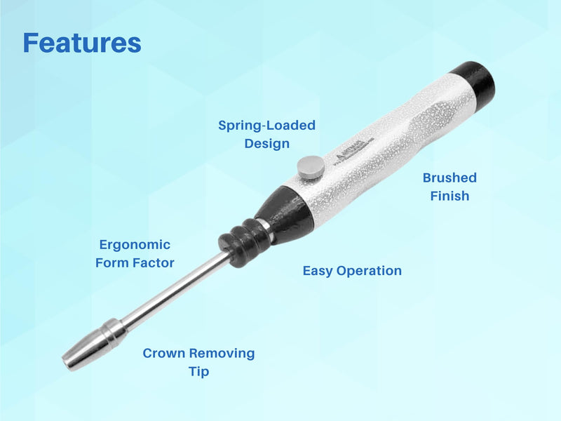 Dental Crown Remover Kit - Turkish Crown Puller with 3 Extra Spring Loaded Tips for Crown Removal - BeesActive Australia