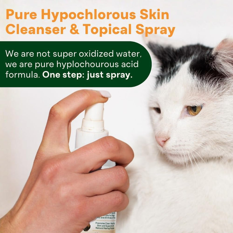 Sting-Free Wound & Skin Care Spray for Dogs, Cats & Pets | Vet-Grade Repair Mist for Cuts, Hot Spots, Rashes, Burns & Itch Relief | Non-Toxic, No Alcohol, Lick-Safe, No Residue (8 fl oz) 8 Oz