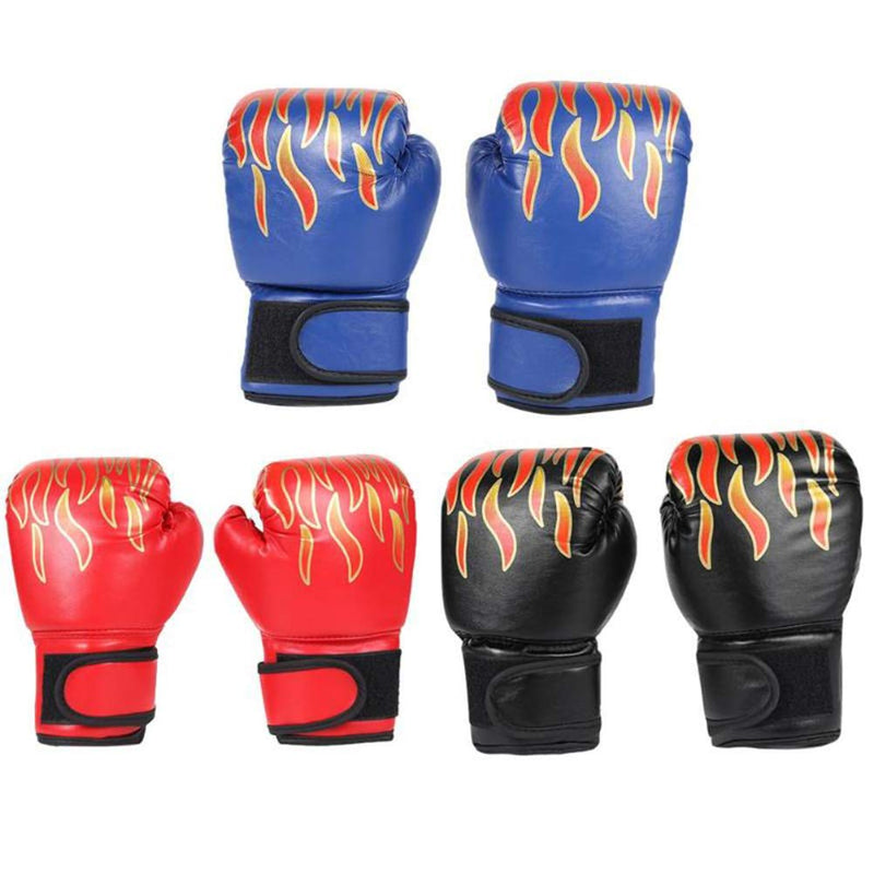 Keenso Kids Adjustable Breathable Flame Boxing Gloves for Training and Protection Ages 3-12 Red - BeesActive Australia