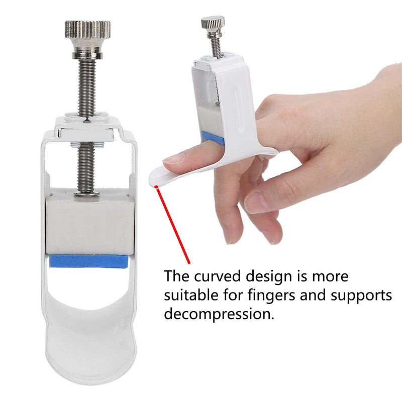 Watris Veiyi Finger Joint Straightener, Finger Joint Extension Splint, Finger Fixed Rehabilitation, White Average Size Hand Injury Joint Support Pressing Device for Finger Pain Easy Pressing Splint - BeesActive Australia