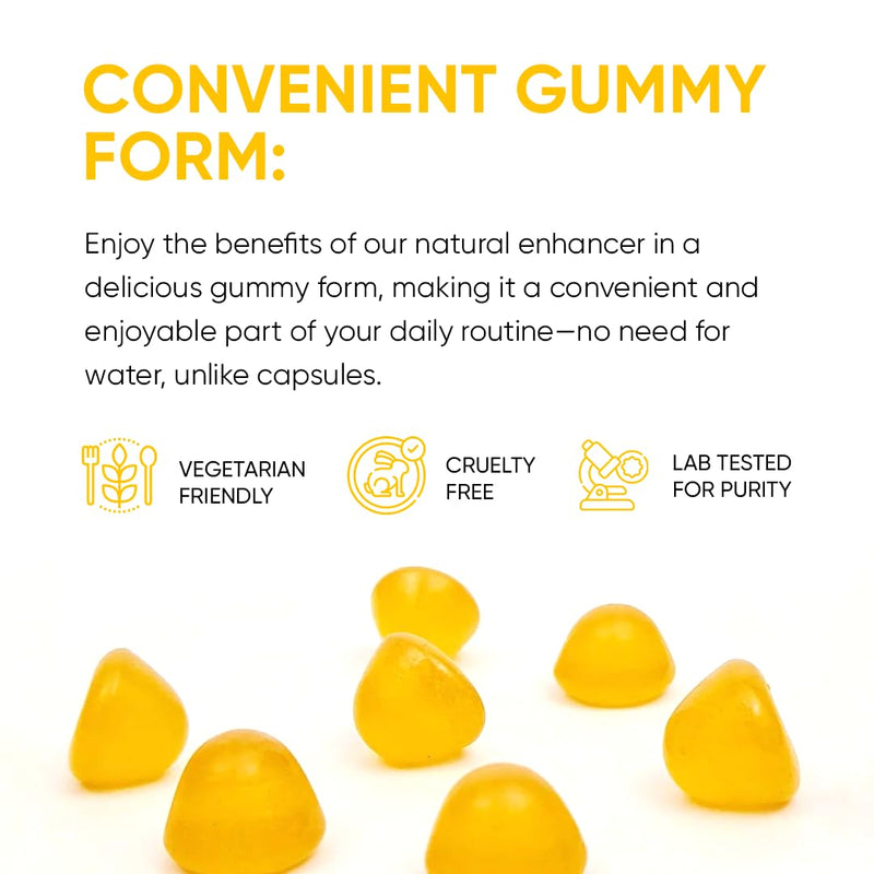Men's Fertility & Vitality Support Gummies, Pineapple, Zinc & Vitamin C | Supports Fertility, Circulation, Immunity & Antioxidant Support, Zinc, Vitamin C, Non-GMO, Naturally Flavored, 1-Month Supply