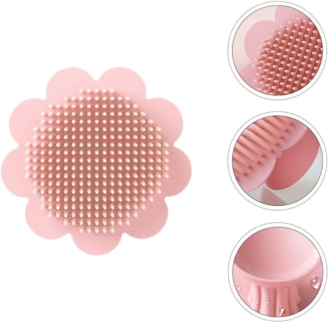 Tomaibaby Hair Scalp Brush Baby Head Massage Shampoo Massage Brush Scrubber Brush Newborn Newborn Shower with Handle Random Color - BeesActive Australia