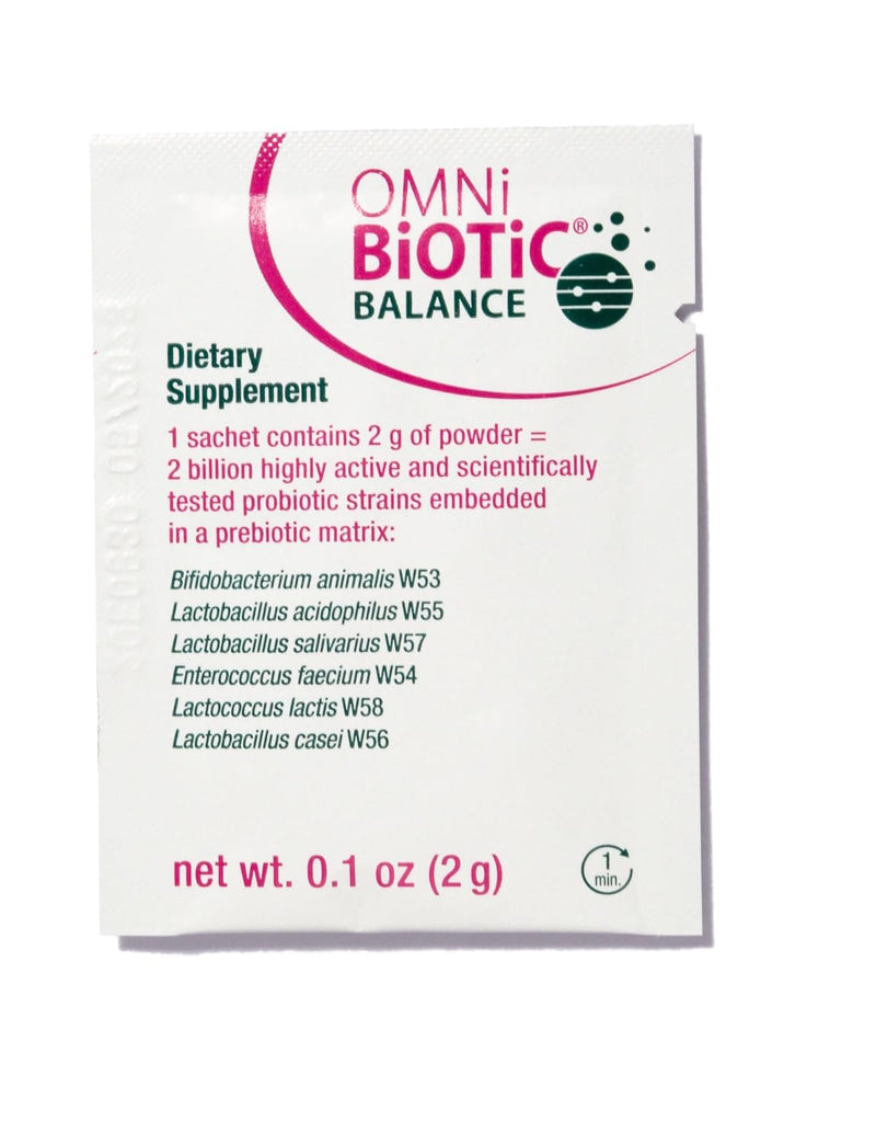 OMNi BiOTiC Balance Probiotic Immune Support - Bifidobacterium & Lactobacillus - Hypoallergenic - Immune Booster Supplement for Men and Women - Non-GMO (28 Daily Packets)
