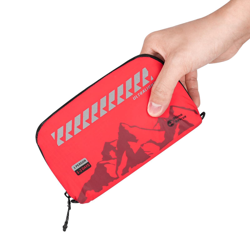 RHINO RESCUE Small First Aid Kit Ultralight Water-Resistent Medical Kit for Hiking, Backpacking, Cycling, Travel, Vehicles Mini - BeesActive Australia