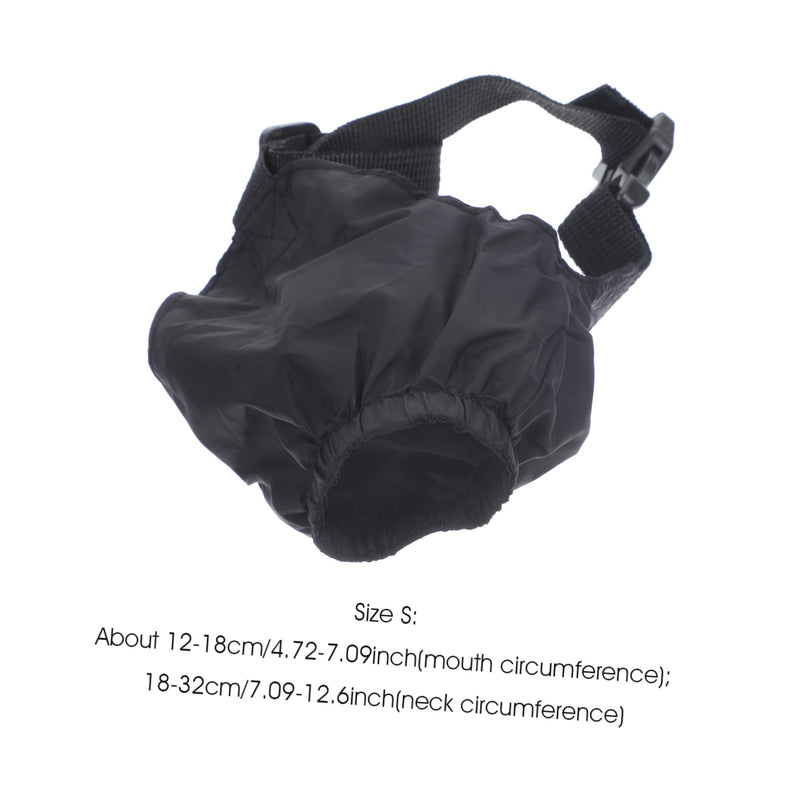Safety Eye Mask for Pets Durable Pet Blind Noise Cancelling Headphones with Noise Cancelling Lid Multi Nylon Pack of 1 S black