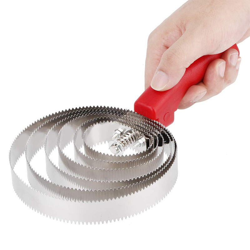 Horse scraper, stainless steel itching brush, 6 rings, curry comb, horse brush, double-sided curry comb, spiral curry comb, metal curry comb with ABS handle for horses, cattle, sheep, dogs, other animals, livestock itching - BeesActive Australia