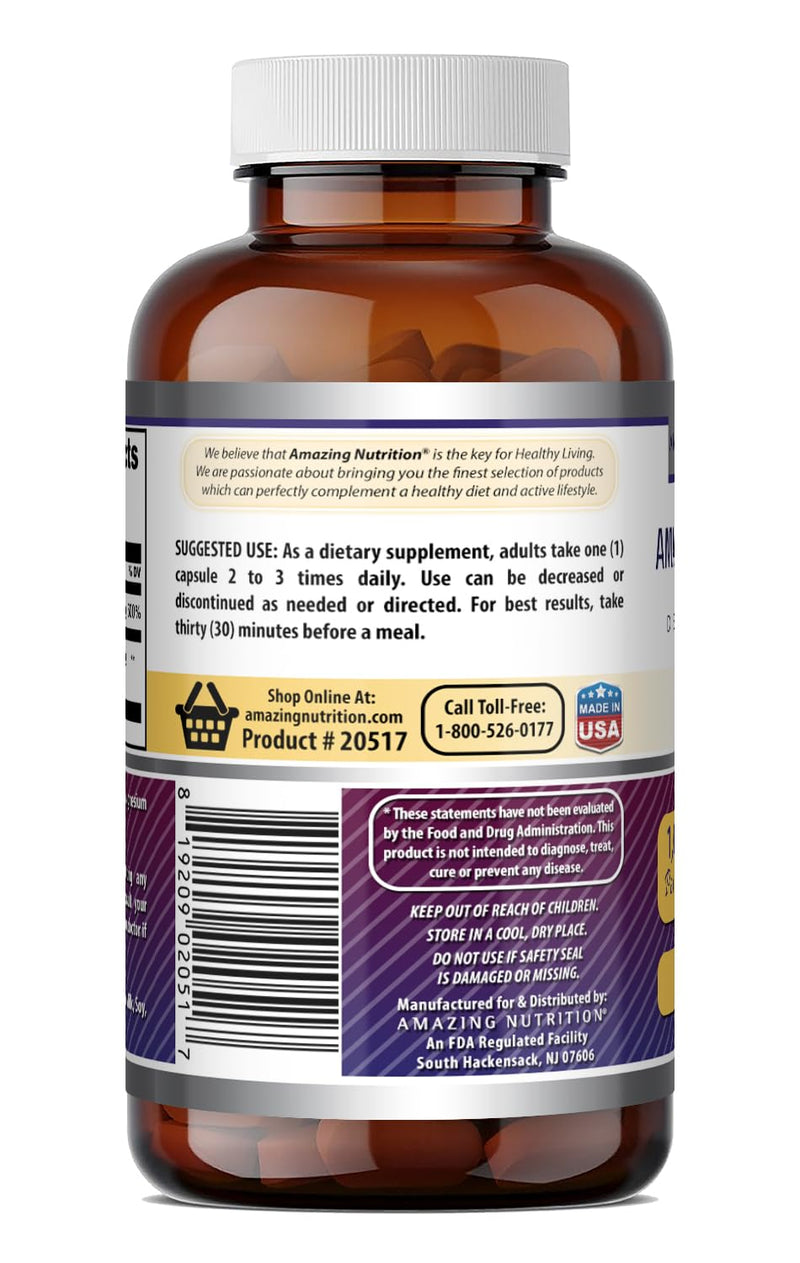 Amazing Formulas DLPA (DL-Phenylalanine) Supplement | 1000 Mg per Serving | 60 Capsules | Non-GMO | Gluten-Free | Made in USA Unflavored - 60 Count