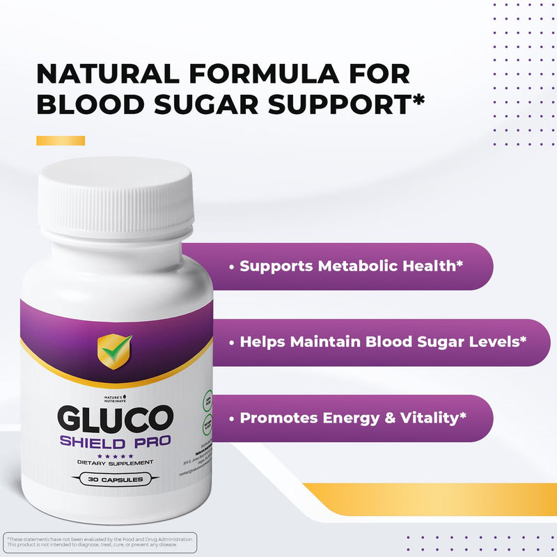 GlucoShield Pro – B1, B2, B6, Magnesium & Zinc – 30 Ct, 3 Month Supply | Also includes Calcium with Vitamins B1, B2, B6, Magnesium & Zinc | Non-GMO, Stimulant-Free, GMP-Certified 30 Count (Pack of 3)
