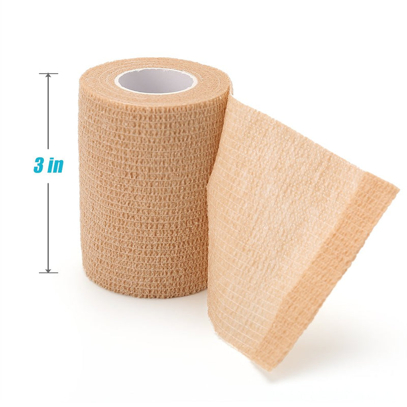 LotFancy Vet Wrap for Horses, 10 Pack, 3 inch by 5 Yards, Self Adhesive Bandage Wrap, Non-Woven Medical First Aid Tape for Pet Dog Cat Ankle Sprains & Swelling, Horse Leg Wraps - BeesActive Australia