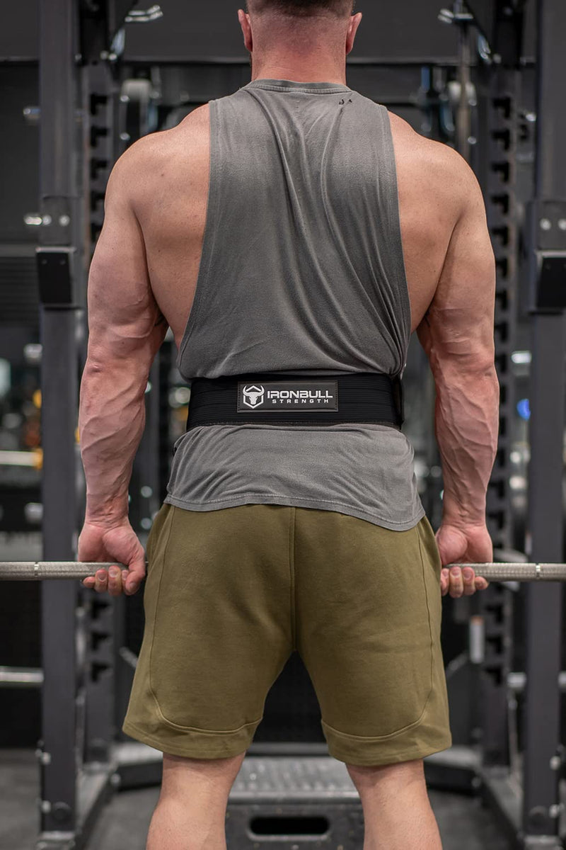Lifting Belt for Weightlifting, Cross-Training, Olympic Lifting & Bodybuilding | Auto-Lock Padded Nylon Back Support for Squats, Deadlifts Bench Press, Gym, Workout X-Large All Black - BeesActive Australia