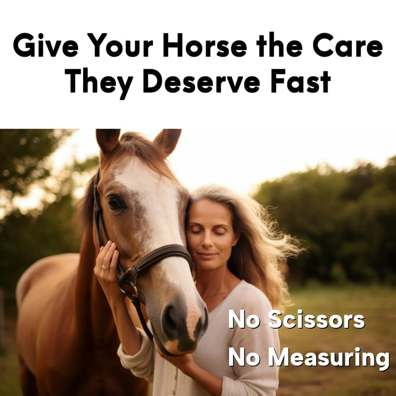 Poultice Paper for Horses - 60 Sheets - 12" x 18" - Made in USA - Convenient to Use - 100% Recycled Paper - Biodegradable Packaging - 20% More Sheets Than 75' Roll - BeesActive Australia