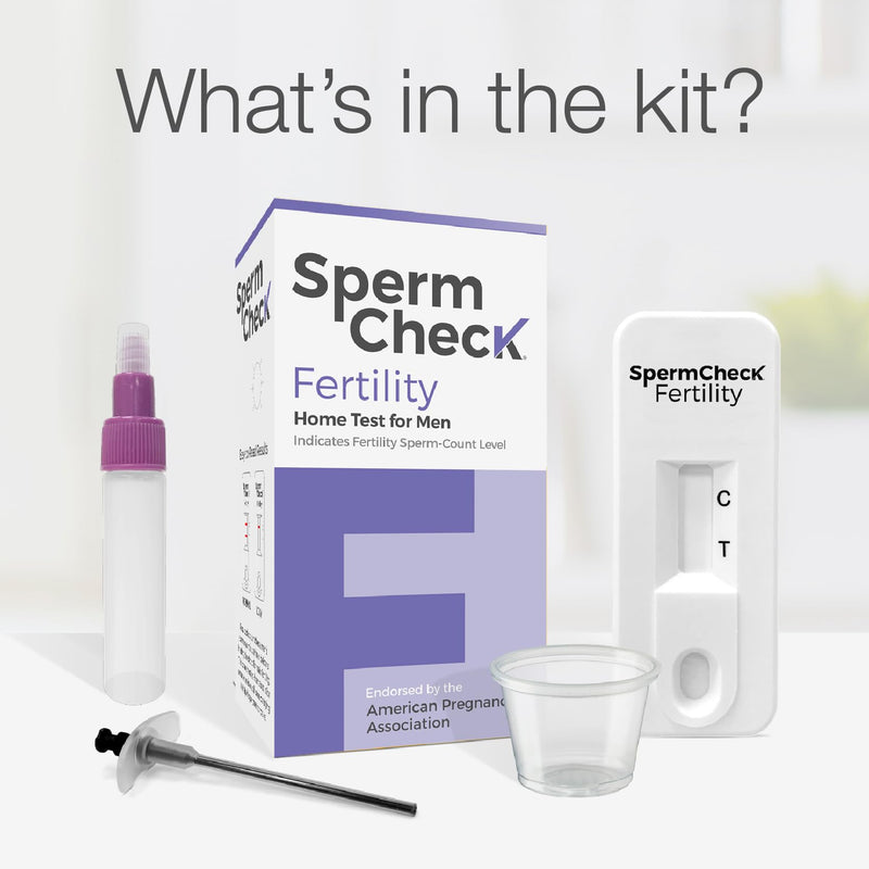 SpermCheck Fertility Sperm Count Test for Men, at Home Sperm Test, Easy to Read Results, Over 98% Accurate 1 Count (Pack of 1)