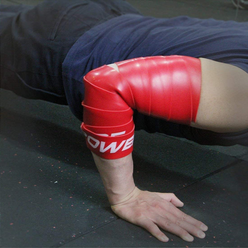 POWER GUIDANCE Muscle Floss Bands - Compression Bands - Mobility & Recovery Bands - for Improving Movement, Increasing Circulation & Reducing Soreness Black and Red Combo