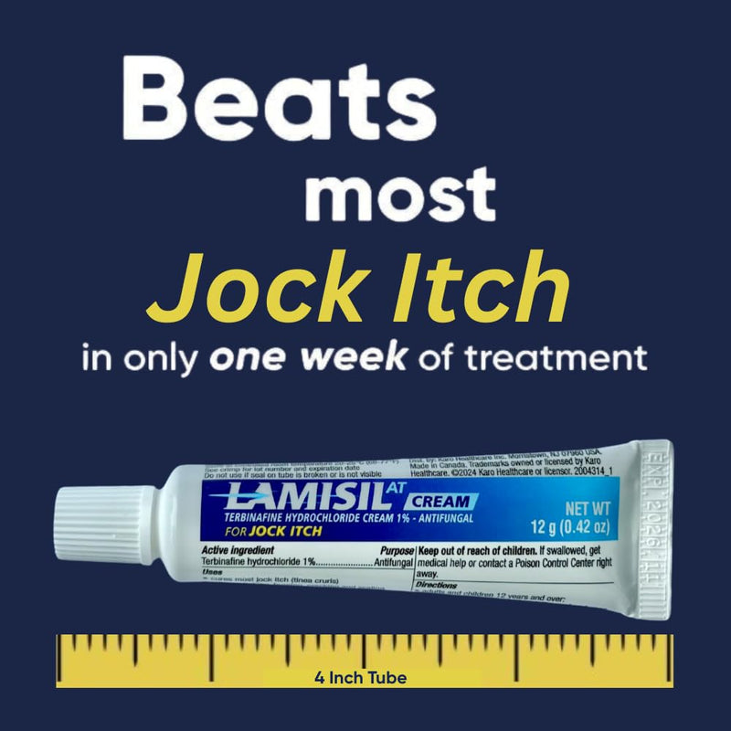 Lamisil Jock Itch Antifungal Cream | 1 Week Treatment | Clinically Proven | Fast and Effective Symptom Relief of Itching, Burning and Redness |.42 oz (12g) - BeesActive Australia