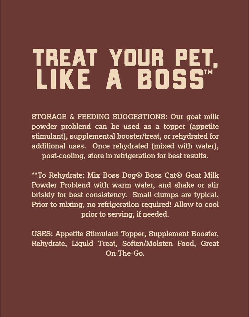 Boss Dog Goat Milk Powder Problend, 12 oz Bag 12 oz (Pack of 1)