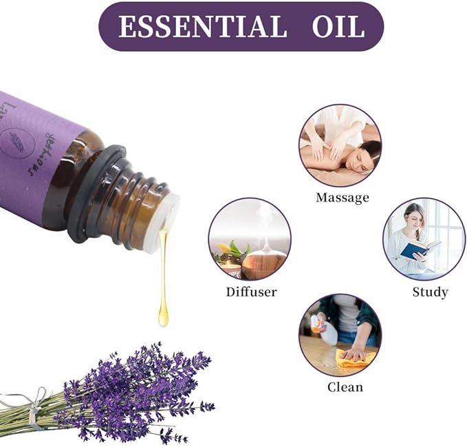 yethious Genuine Lavender Essential Oil 100% Pure Essential Oil Natural Diffuser for Massage Aromatherapy (10ml) - BeesActive Australia