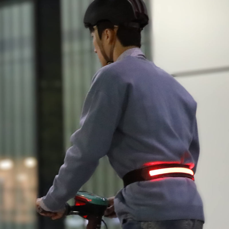BOIDA LED Reflective Belt 1pcs - High Visibility Gear for Running,Bike, Camping, Walking & Cycling | USB Rechargeable | Safer Than a Reflective Vest | Orange,Orange,Green,White FLUORESCENT-GREEN - BeesActive Australia