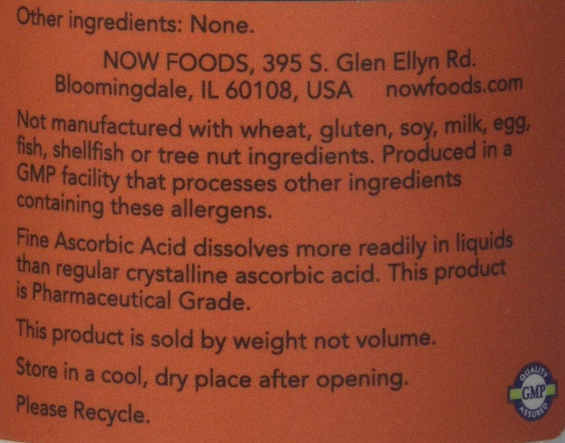 NOW Foods Vitamin C Crystals, 1 lbs