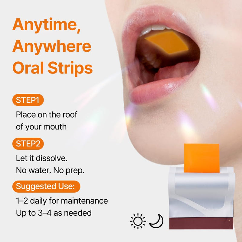 ESTHER FORMULA Liposomal Glutathione Strips (30 ct) - Glutathione Direct | Liposomal Glutathione Supplement with 90% Pure L-Glutathione for Antioxidant & Skin Glow Support, Fast-Absorbing Oral Strips 1