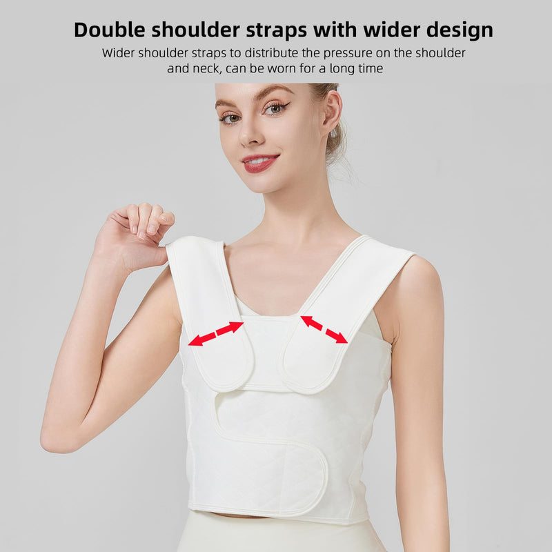 Compression Post Mastectomy without Reconstruction,Post Breast Surgery Compression Bandage, Minimally Invasive Surgery Chest Strap Compression Bandage, Medical Recovery Stretch Bandage(M)