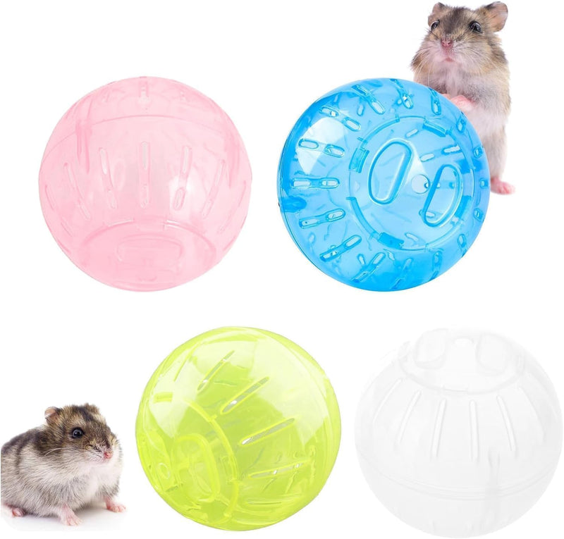 Transparent Silent Exercise Ball Plastic Spinner Hamster Running for Sugar Gliders Small Mice Gerbils Exercise Wheels Multiple Colors Hamster Exercise Ball,Hamster Wheel,Small Animal Health Supplie - BeesActive Australia