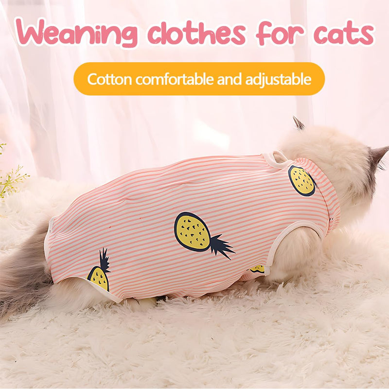 1 Piece Professional Cat Recovery Suit for Abdominal Wounds or Skin Diseases Kitten Surgery Recovery Suit E-Collar Alternative for Cats Dogs Post Surgery (S) - BeesActive Australia