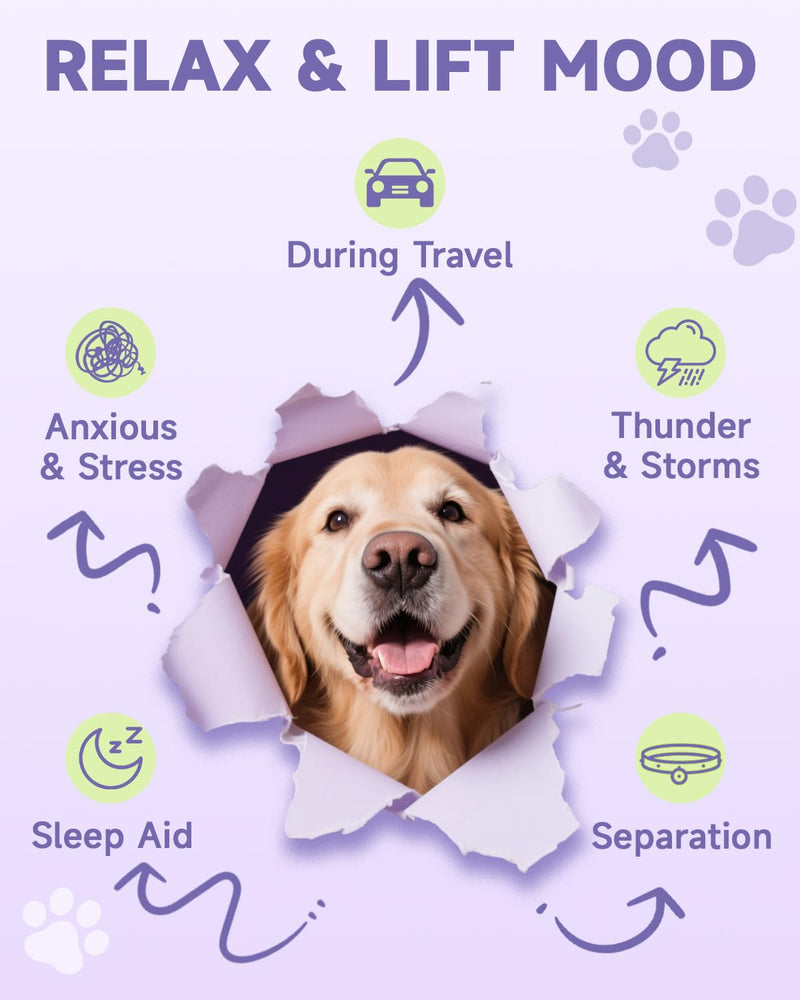 Eagou Diary Cat & Dog Ear Cleaner Gentle Cat & Dog Ear Cleaning Solution - Dog Calming Drops Anxiety and Stress Relief for Dogs