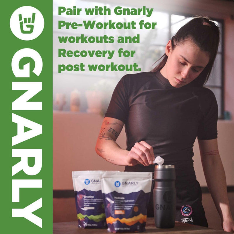 Gnarly Nutrition Greens Superfood Powder – Lemon Mint Performance Super Greens Powder – NSF Contents Certified – Organic, Probiotics & Essential Micronutrients - Lemon Mint, 11.64 oz Bag (30 Servings)