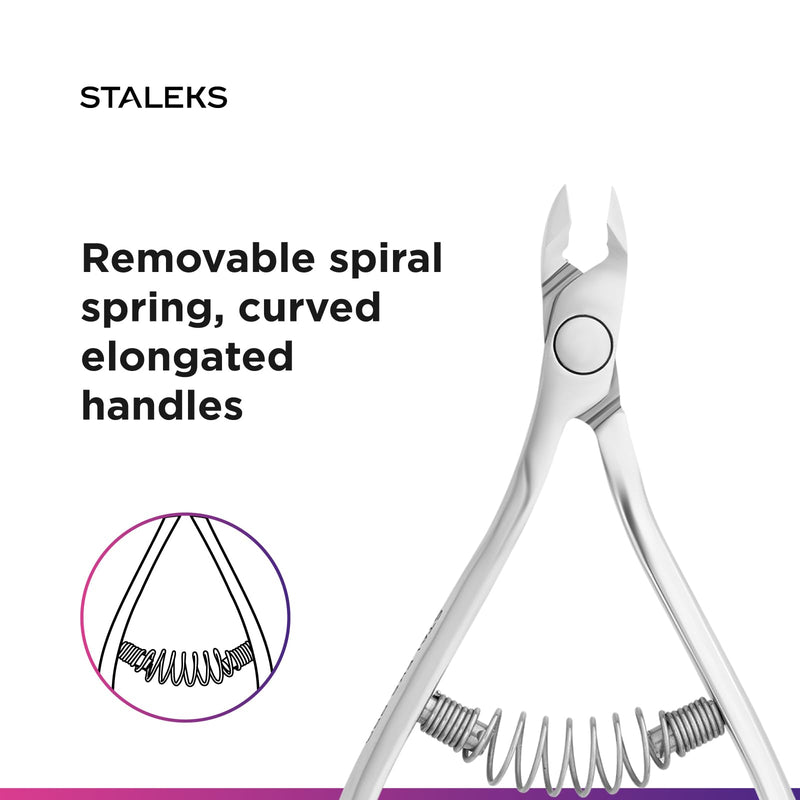 STALEKS PRO Expert 81 6mm Professional Cuticle Nippers – Stainless Steel Skin Nippers for Manicure