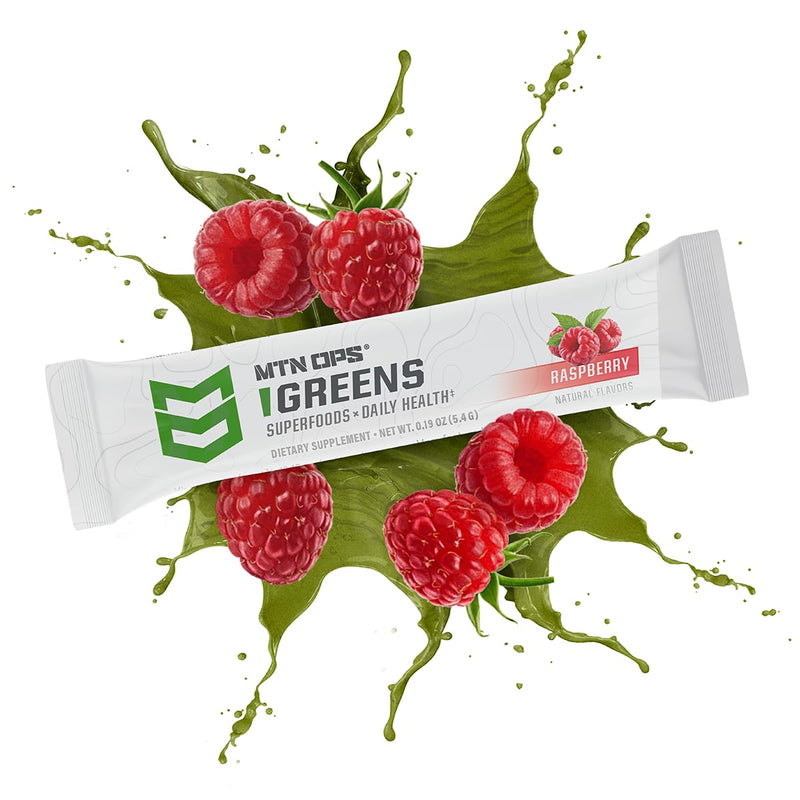 MTN OPS Super Greens Daily Immune Health and Energy Drink Powder ‚Äì Digestive Health Support Blend Boosted with Chlorophyll-Rich Greens | 30 On-The-Go Packs | Just Add Water - BeesActive Australia
