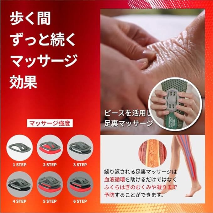 Red Doctor Insole, Footbed Cushion, Shock Absorption, Plantar Fasciitis, Arch Support, О Leg, X Leg Corrective Insole, XS (M: 25 - 26.5) - BeesActive Australia