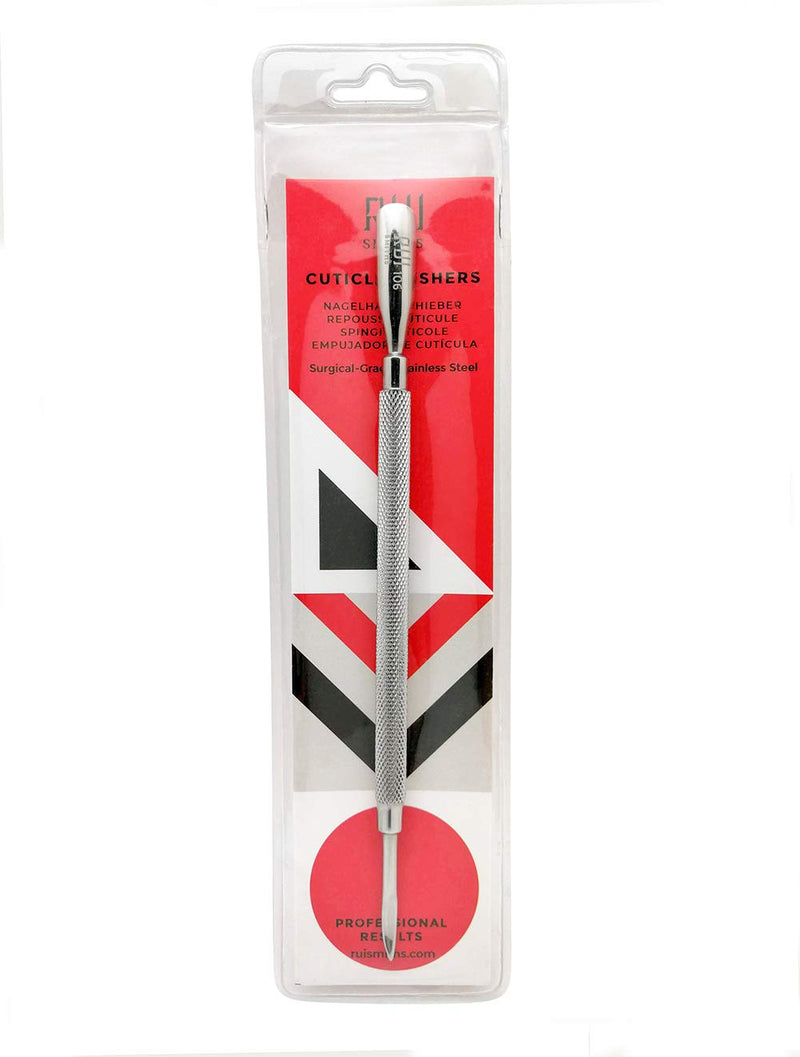 Rui Smiths Pro Cuticle Pusher with 2 Ends - Stainless Steel Manicure Tool - Style 106 - BeesActive Australia