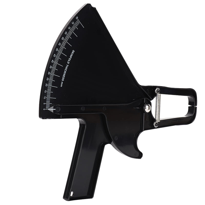 Body Fat Caliper Tester Fitness Skinfold Accurate Measure Body Fat Handheld Body Fat Measurement Device Measurement Tool (Black) Black