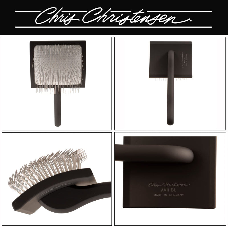 Chris Christensen Big K Dog Slicker Brush for Dogs (Goldendoodles, Labradoodles, Poodles), Groom Like a Professional, Fluff Detangle Style, Saves Time Energy, Black, Large - BeesActive Australia