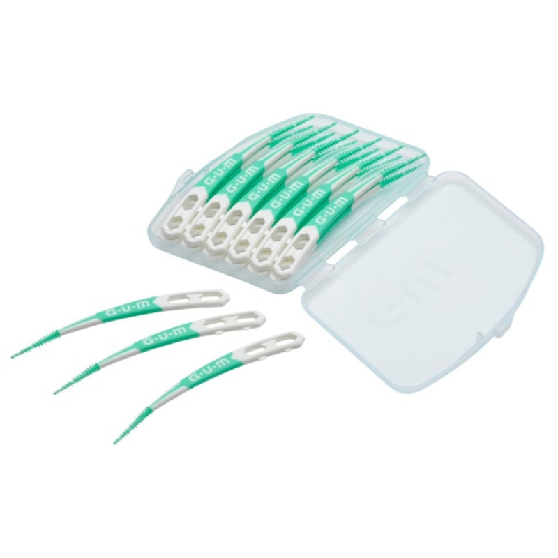 GUM Soft-Picks Advanced, Dental Picks for Teeth Cleaning and Gum Health, Disposable Interdental Brushes with Convenient Carry Case, Dentist Recommended Dental Picks, 90ct (4pk) 360 Total 360 Count - BeesActive Australia