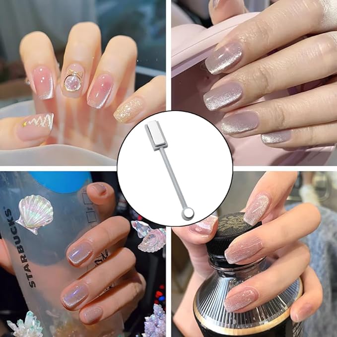 SAMCOS Nail Magnet, Strong Magnetic Type, Nail Tool, 2 Types, Design, Magnet, Nail Art - BeesActive Australia