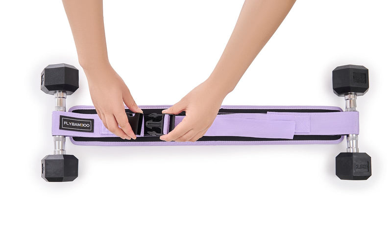 Hip Thrust Belt for Dumbbells,Booty Belt for Hip Thrust Slip-Resistant Padding Violet - BeesActive Australia