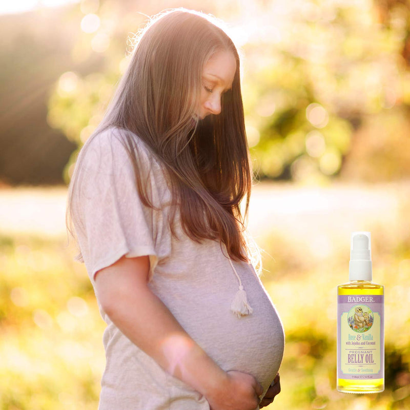 Badger Organic Pregnant Belly Oil - Jojoba & Coconut - 4 oz. - BeesActive Australia