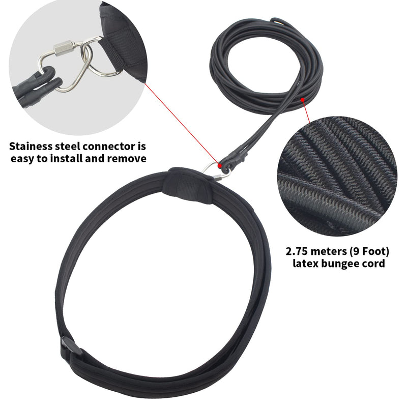 UCEDER Swim Resistance Belt - Swim Tether & Training Leash Swim Waist Belt